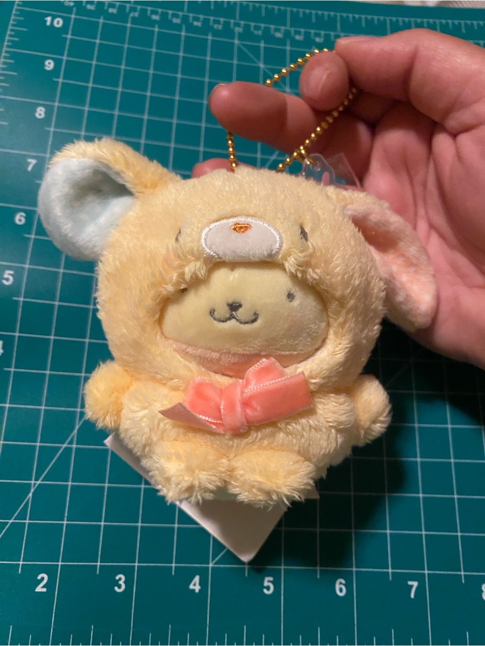 New Pompompurin Easter 2021 Dress-up Kigurumi Plush Mascot Keychain